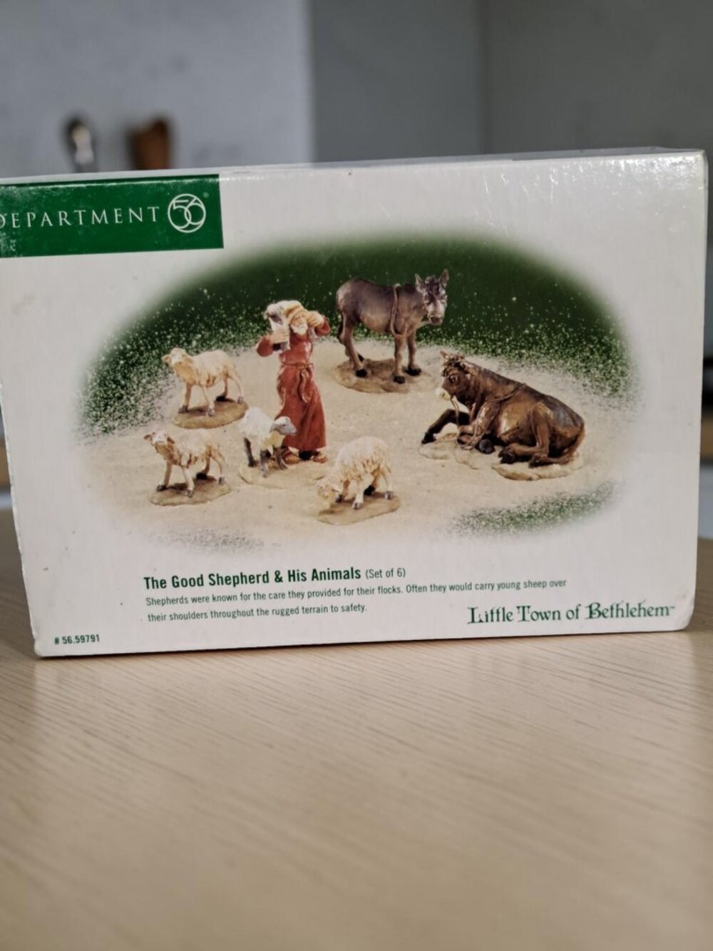 Dept 56 Little Town of Bethlehem Good Shepherd & His Animals